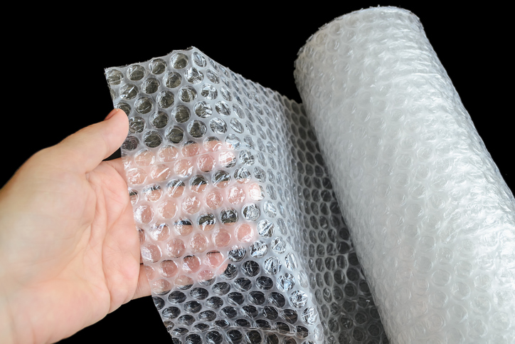 Bubble wrap in a roll Boblefolie i rulle Bobleplast til flytning Flyttefirma Nordiskflyt